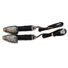 2 Pcs Mini Tangkai Panah Sepeda Motor Lampu Sein LED Indikator Pengedip Lampu Fit-Intl