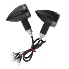 2 Pcs Motor Turn Signal Light Light Light Lampu 12 V 13LED Amber (Hitam)-Intl