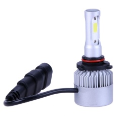 2 Pcs S2 Mobil 20000LM LED Headlight Mobil Lampu Depan 6000 K-6500 K Cool White Beam Bulbs (silver) -9006/HB4-Intl