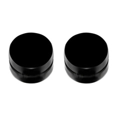 2 Buah TITANIUM Baja Pria Wanita Tindik Anting-anting Bundar Merilis Klip Magnet 8mm