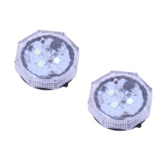 2 Pcs Universal Nirkabel Mobil Door LED Dibuka Peringatan Flash Light Anti-Collide With STH (Biru)-Intl