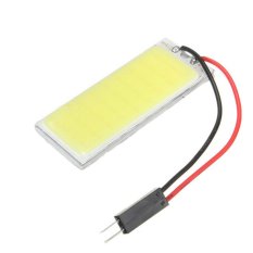 2 Pcs Xenon HID Putih 36 COB LED Dome Peta Lampu Mobil Interior Panel Lampu