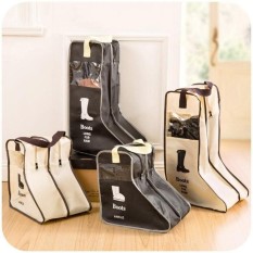 2PCS/Long+Short Shoes Bag Organizer Portable Foldable Long BootsCover(Mix Color) TUBULAKA - intl