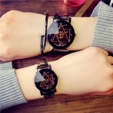 2 Pcs/set Compass Gear Pin Strip Baja Inggris Kreatif Kepribadian Beberapa Jam QUARTZ-Internasional