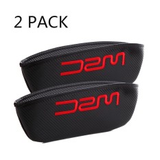 2X Car Seat Catch Caddy- Gap Filler and Organizer in Between Front Seat and Console-Carbon Microfiber Leather Storage Box Racing Style for Most Vehicle