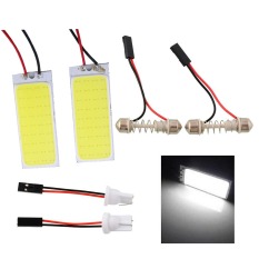 2X HID Bright 36 COB Lampu Panel LED untuk Review Mobil Auto Interior Membaca Lampu Putih