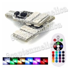 Aksesoris Motor 2x RGB T10 194 168 W5W Car LED Interior Plate Dome Light remote NMAX AEROX 155 VARIO 125 150 BEAT Xride Scoopy SOUL GT Mio XMAX Fino Motor Lampu Interior Dalam Mobil Headlamp Depan Head Lamp Reflektor Atap Kolong Dashboard Dash Board Senja