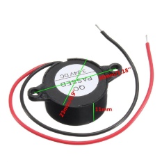 3-24 V Piezo Buzzer Elektronik Alarm 95DB Continuous Sound 12 V Pemasangan Lubang-Intl