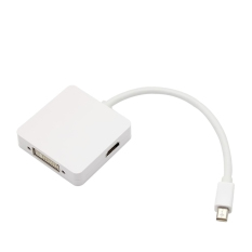 3-in-1 Mini Square untuk bentuk Displayport HDMI DVI VGA AV HDTV tv kabel adaptor konverter untuk MacBook/iMac MacBook Air/MacBook Pro/Mac