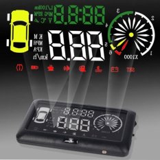 3 Inch OBD II Mobil HUD Kepala Up Display dengan Kecepatan Peringatan Kelelahan RPM MPH Konsumsi Bahan Bakar-Intl