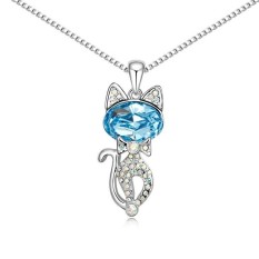 3 Pack Austria Kalung Kristal-Persia (Warna: Biru Muda)-Intl