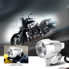 30 W 3 LED Lampu Sorot Mengemudi Lampu Kabur DRL untuk Sepeda Motor Sepeda Skuter ATV-Intl