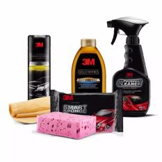 3M Paket Wash - Perawatan Mobil - Shampoo, Spons, Lap & Shampo Mobil - 4Pc/Set