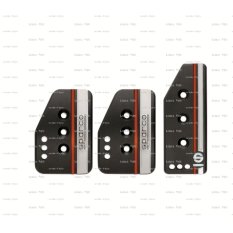 3pcs Sparco SR Cover Pedal Rem Gas Kopling Manual Mobil Toyota Calya Agya Avanza Innova Sienta Rush Honda Jazz Brio Satya Mobilio HR-V BR-V Daihatsu Ayla Xenia Gran Max Suzuki Ertiga Sigra