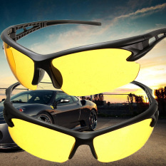 3 Pcs Kuning Lensa Night Vision Kacamata Hitam Kacamata Sport Kacamata Mengemudi Berkendara UV400