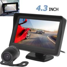 4,3 Inci LCD TFT 480x272 Tampilan Belakang Mobil Monitor + Waterproof 420 TV Kamera Parkir Cadangan Jalur CCD -Internasional