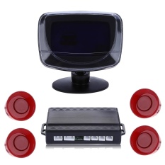 4 Parking Sensor Auto Reversing Detector dengan LCD dan Step-up Alarm Monitor Sistem-Intl