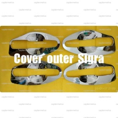 4 Pcs Chrome Aksesoris Mobil Daihatsu Sigra Outer Cover Handle Set Pelindung Mangkok Pegangan Tarik Tarikan Pintu Door Crome Asesoris Mobil Acesoris Mobil Sigra