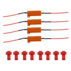 4 X Resistor LED Beban Turn Sinyal Lampu Yang Berkedip-kedip Pengontrol Flash 50 W 6ohm