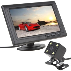4.3 Inch 480x272 Piksel 2-Channel Video Input Car Rear ViewMonitors + 420 Saluran TV 170 Derajat Lensa Night Vision Kamera-Intl
