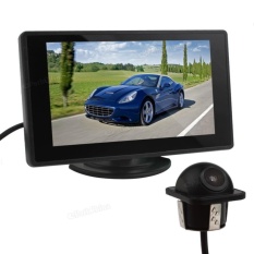 4.3 Inch Color TFT Car Monitor Support 480 x 272 Resolution + 170Degree Wide Angle 420 TV Lines Rear View Camera - intl