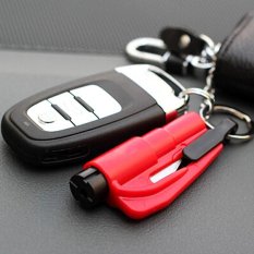 4 Ever 2 Pcs Alat Safety Ornamen Mobil Styling Menyelamatkan Hidup Hammer Alat Penyelamatan Darurat Aksesori Mobil Kursi Pemotong Sabuk Kaca Jendela Break-Intl