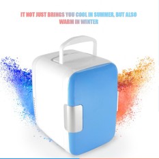 4L Mini Mobil Kulkas Freezer Cooler Penggunaan Hangat 12 V Portable Icebox Travel Kulkas untuk Berkemah Mengemudi Biru-Intl