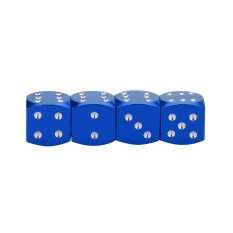 4 PC DICE Debu Tutup Katup Mobil Sepeda Motor Mobil Listrik 80's Novelty Fun Retro-Internasional