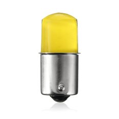 4 Pcs 1156 Kuning COB Dua Sisi luminescent DC12V 130ma 1.8 W 480 lmSilica gel Lamp lampu Mobil lampu belakang lampu lalu lintas-Intl