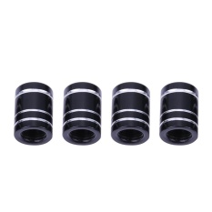 4 Pcs Roda Ban untuk Review Mobil untuk Sepeda Motor Valve Stem Caps Covers (Hitam)-Intl