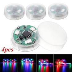 4 Pcs Universal Nirkabel Mobil LED Pintu Dibuka Peringatan Light Car Auto Anti Collide With STH Flash Light Waterproof IP65-Intl
