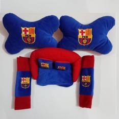 5 in 1 Bantal Mobil Boneka Barcelona Aksesoris Mobil Sarung Seat Belt Tempat Tissue Kepala Leher Asesoris Mobil Avanza Xpander Calya Innova Gran Max Pick Up Brio Satya Sigra Xenia Rush Carry Ertiga HR-V Ayla Terios Agya Ignis Mobilio APV