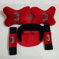5 in 1 Aksesoris Mobil Bantal Mobil Sapi Boneka AC Milan Sarung Seat Belt Tempat Tissue Kepala Leher Asesoris Mobil Avanza Xpander Calya Innova Gran Max Pick Up Brio Satya Sigra Xenia Rush Carry Ertiga HR-V Ayla Terios Agya Ignis Mobilio APV
