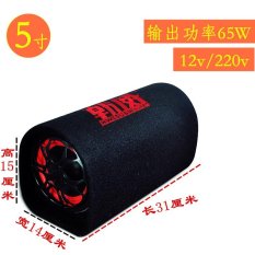 5 Inch Tunnel Bluetooth Truck Subwoofer Motorcycle 12V Car Audio 220V Home Speaker - intl