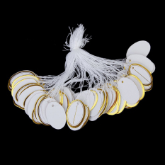 500 Pcs Cincin Anting-Anting Gelang Harga Label Tag dengan Tali Gantung untuk Pameran Jual