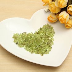 50g Natural Peridot Olivin Kristal Kuarsa Batu Keripik Batu Beruntung Penyembuhan-Intl