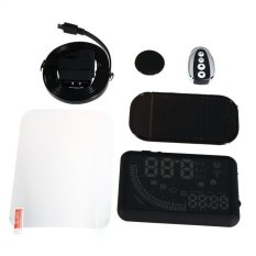 5.5 Inch Mobil HUD Kepala Up Display KM/H & Mph Mempercepat Dual Antarmuka OBD Kaca Depan Proyek Sistem dengan Remote Control dan Fungsi Tampilan Waktu-Intl