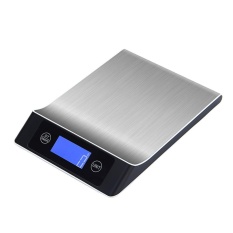 5Kg/1G Skala Digital Memasak Mengukur Alat Stainless Steel Timbangan Elektronik (Perak)-Intl