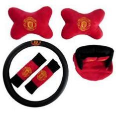 6 in 1 Aksesoris Mobil Bantal Mobil Manchester United MU Sarung Jok Seat Belt Tempat Tissue Kepala Leher Sabuk Pengaman Asesoris Mobil Avanza Xpander Calya Innova Gran Max Pick Up Brio Satya Sigra Xenia Rush Carry Ertiga HR-V Ayla Terios Agya Ignis Mobili