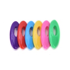 6 Pcs Plastik Hijab Muslim Islam Scarf Pin Safety Pin Set Multicolor Hitam Warna-warni-Internasional