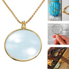 6x Magnifier Pendant Kalung Magnify Glass Reeding Decorativ Monocle Kalung-Intl
