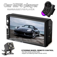 7 Inch HD 2 DIN Audio Mobil Bluetooth Stereo FM MP5 Player dengan Layar Sentuh dan Kamera Belakang AUX Dukungan/USB/TF/Ponsel- internasional