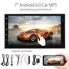 7'' HD Android Car MP3 MP5 Player 2Din 4G TPMS GPS OBD WIFI Bluetooth FM Radio