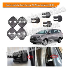 8 pcs Aksesoris Mobil Toyota All New Innova Reborn 2016 Car Door Lock & Arm Cover Pelindung Engsel Pintu Mobil Pengait Kait Besi Asesoris Mobil Acesoris Mobil Innova Inova