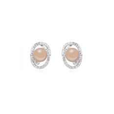85592Qs Columbus Couple Austria Pearl Earring Bronze - intl