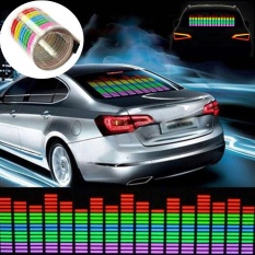 90x10CM Car Sticker Music Rhythm LED Flash Light Lamp Sound Activated - intl