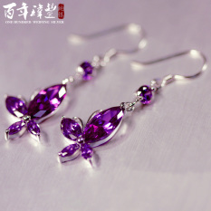 Anting Sterling Silver Anting-anting Kupu-kupu Baru Lahir Jepang
