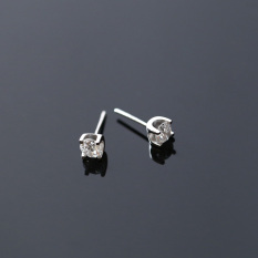 999 All-match Modis Pria Dan Wanita Versi Jepang Dan Korea Berlian Kristal Anting Sterling Silver Anting