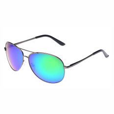 A103 Cool Men's Boys Bingkai Logam UV400 Protection Polarized Toad Sunglasses Sun Kacamata (Hijau)-Intl