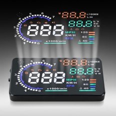 A8 5.5 � X9D OBD II Mobil HUD Kepala Up Display dengan Kecepatan Kelelahan Peringatan-Internasional